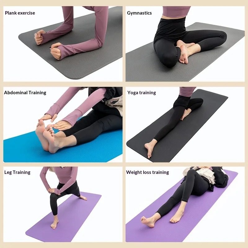 Pilates Yoga Mat Thickness - Ekstra Kalın Kaymaz Yoga Matı Darbe