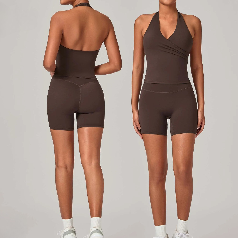 Pilates Yoga Outfit - 2 Parça Kadın Spor Salonu Koşu