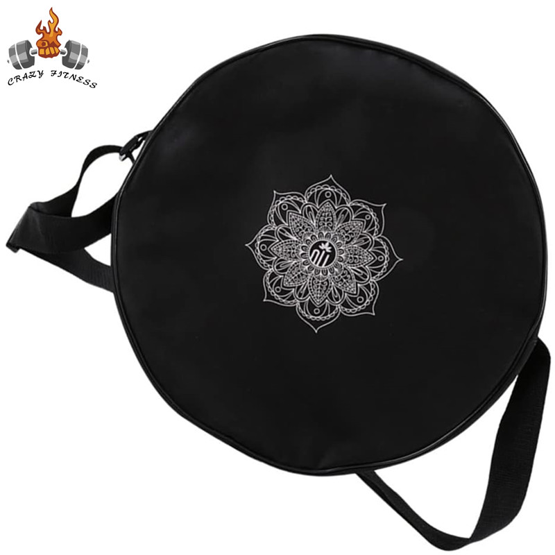 Pilates Yoga Bag - Yoga Tekerlekli Çanta Naylon Siyah Mandala