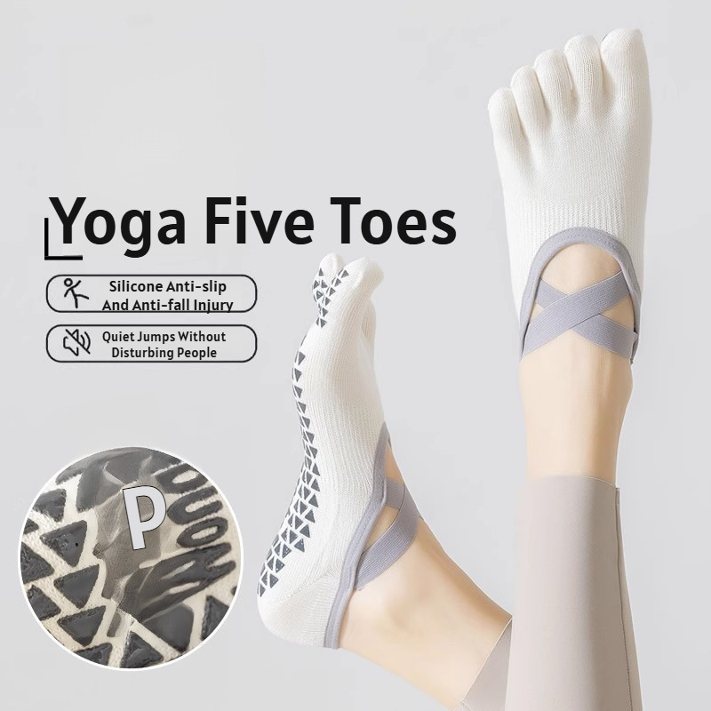 Pilates Yoga Origin - Yazlık ince beş parmaklı yoga çorapları,
