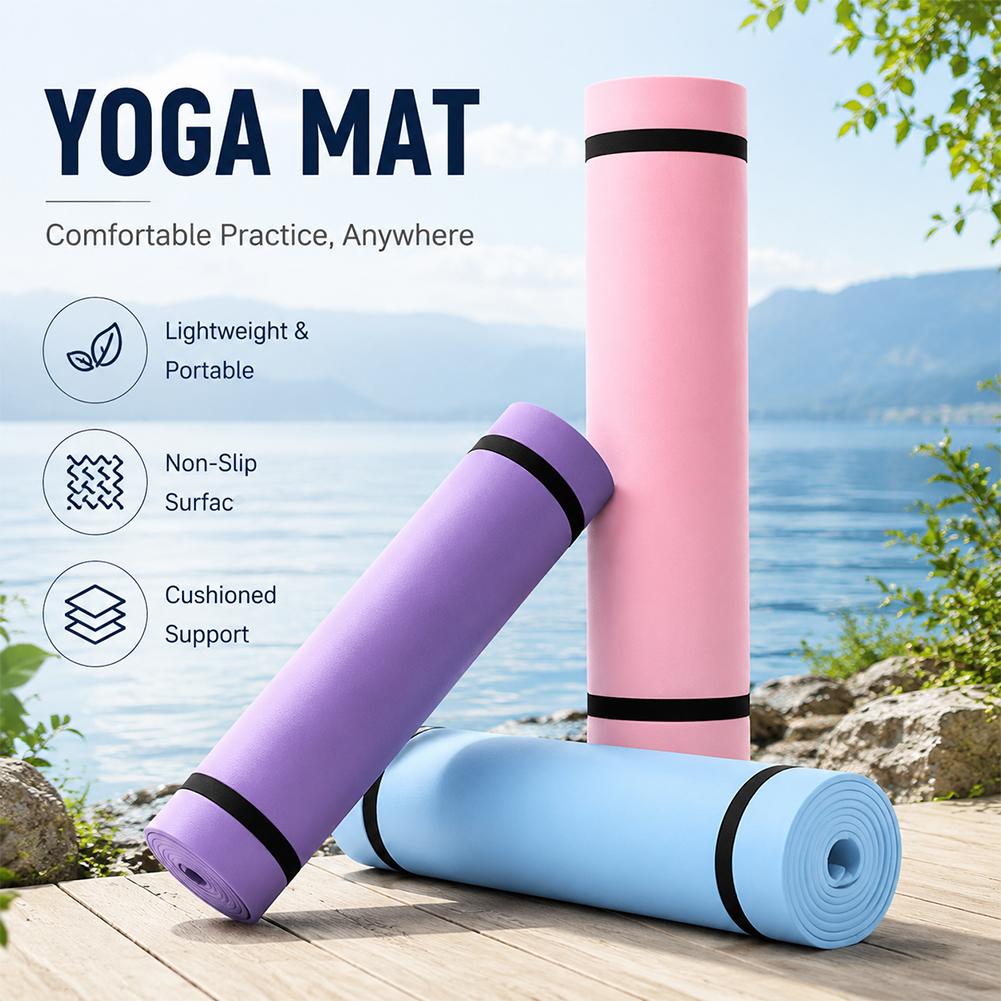 Pilates Yoga Matte - 1/2 adet kalın Yoga matı kaymaz
