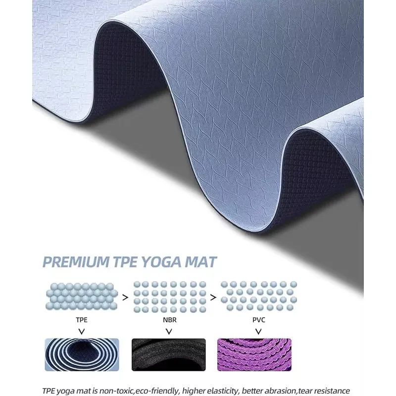 Konforlu Kaymaz TPE Pilates Ma - Pilates Yoga Mat Thickness incelemesi ve fiyatı
