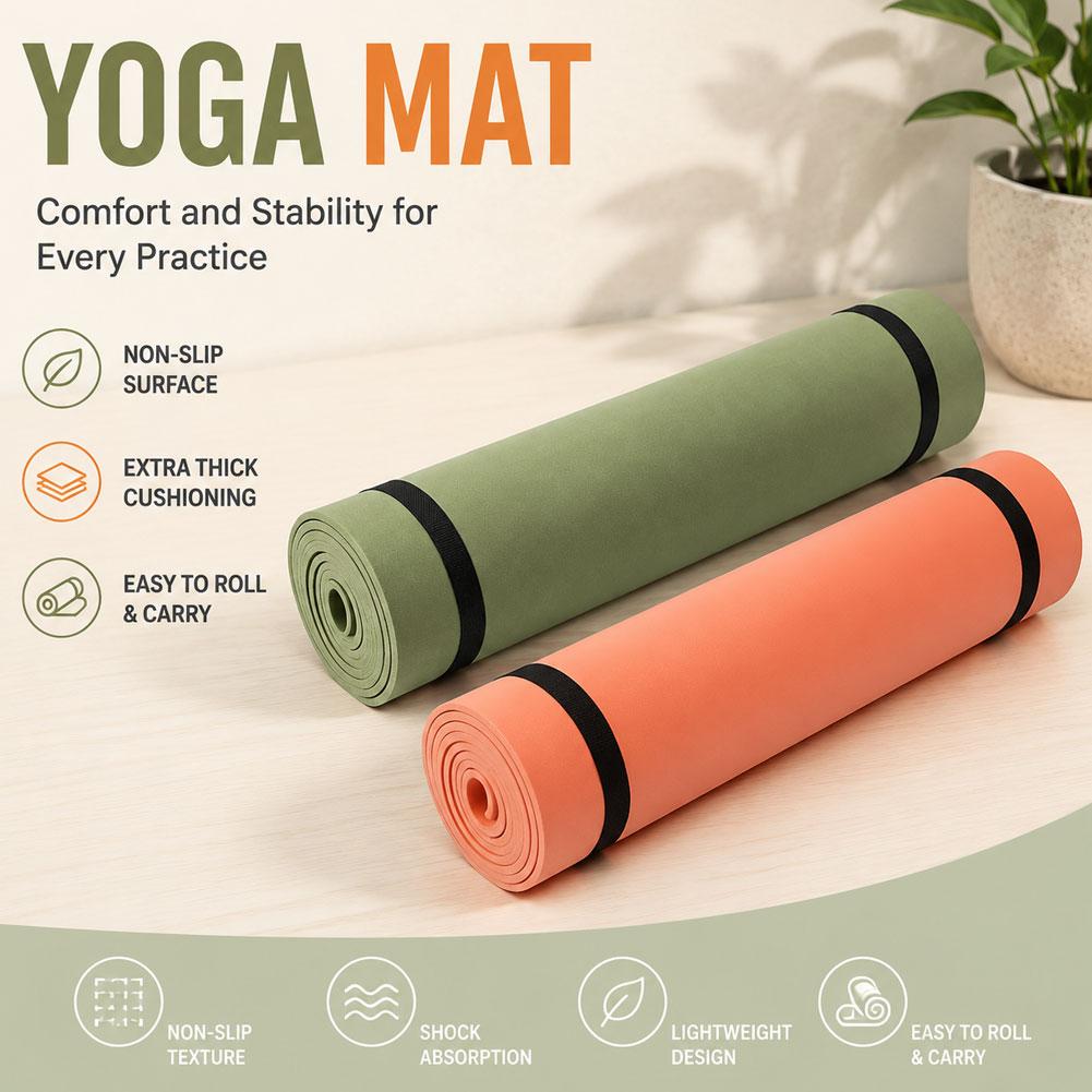1/2 adet kalın Yoga Mat kaymaz - Pilates Yoga Matte incelemesi ve fiyatı
