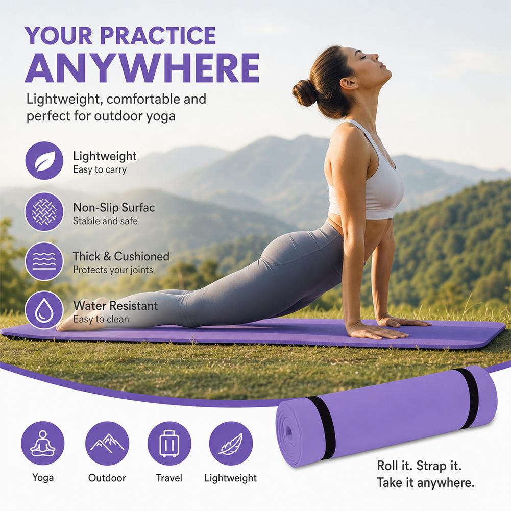 1/2 adet kalın Yoga matı kayma - Pilates Yoga Matte incelemesi ve fiyatı